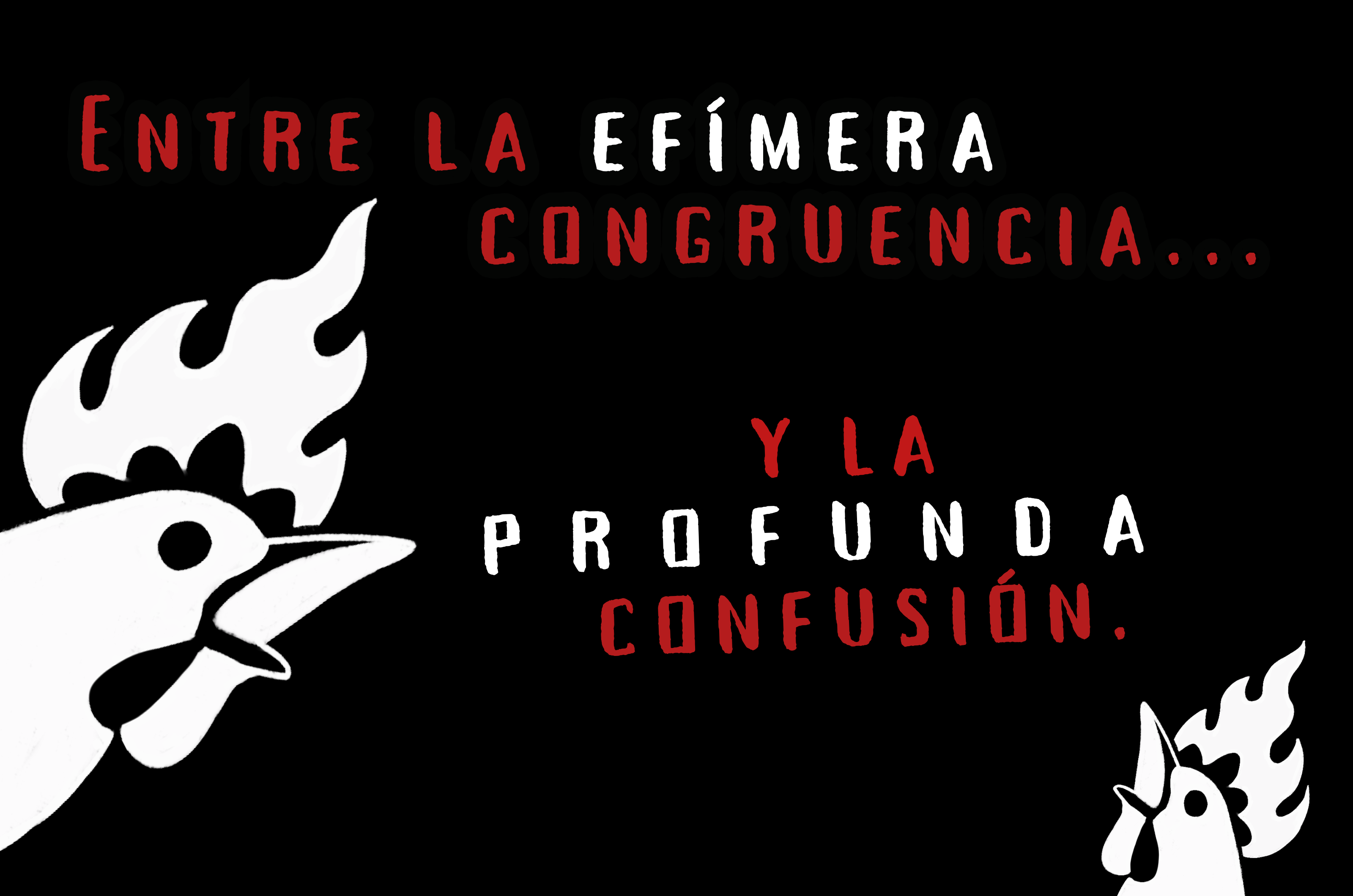 Entre la efímera congruencia y la profunda confusión